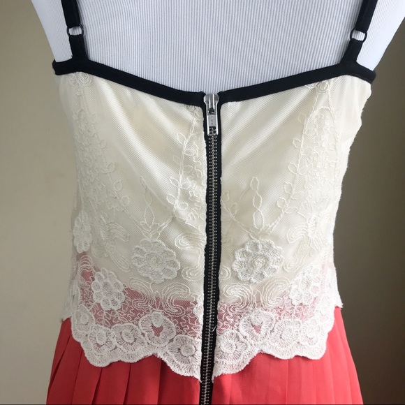 Maison Jules Dress Pleated Lace Detail size S - Picture 7 of 7